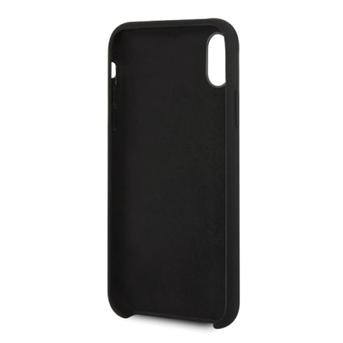 Kup Etui Guess GUHCPXLSLMGBK Apple iPhone X/XS black/czarny hard case Silicone Vintage Gold Logo - GUE544BLK - {ean13} - Sklep Home Screen