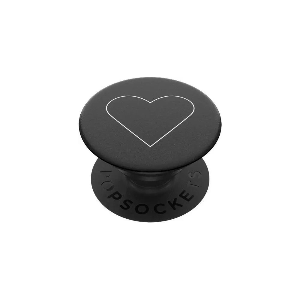 Uchwyt do telefonu POPSOCKETS 2 White Heart Black