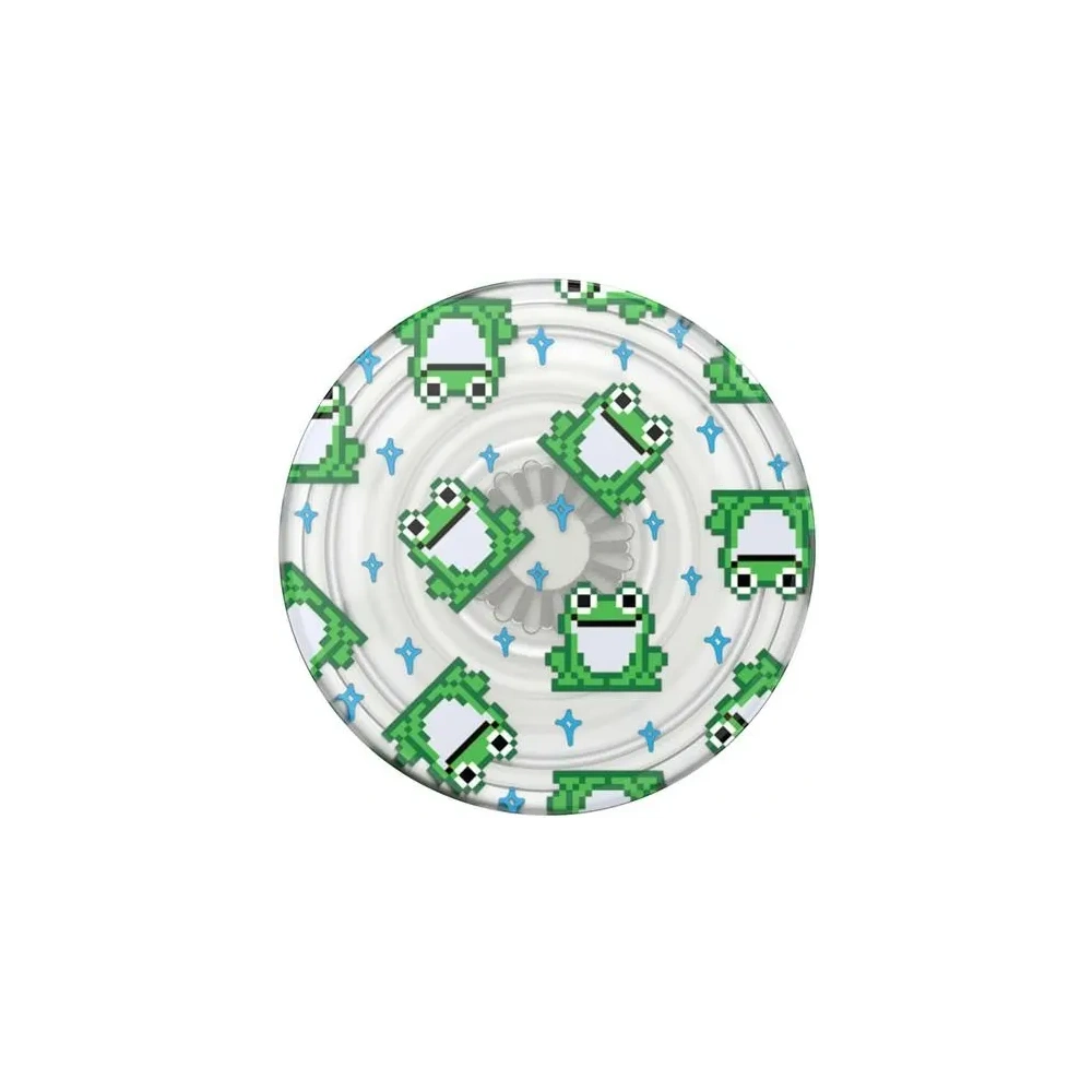 Uchwyt do telefonu POPSOCKETS PlantCore Grip 8 Bit Frogs