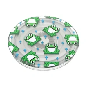 Uchwyt do telefonu POPSOCKETS PlantCore Grip 8 Bit Frogs