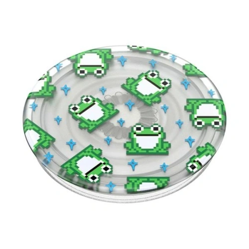Uchwyt do telefonu POPSOCKETS PlantCore Grip 8 Bit Frogs