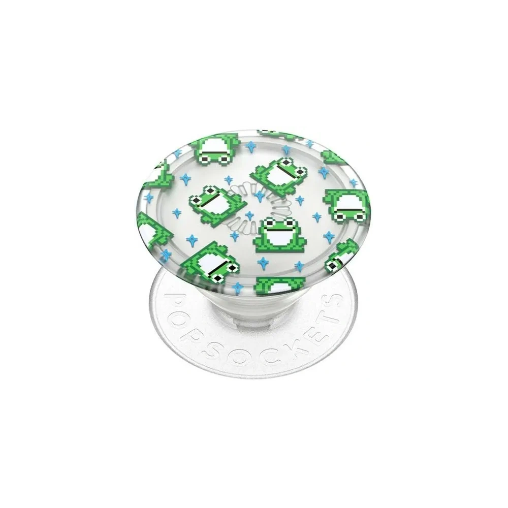 Uchwyt do telefonu POPSOCKETS PlantCore Grip 8 Bit Frogs