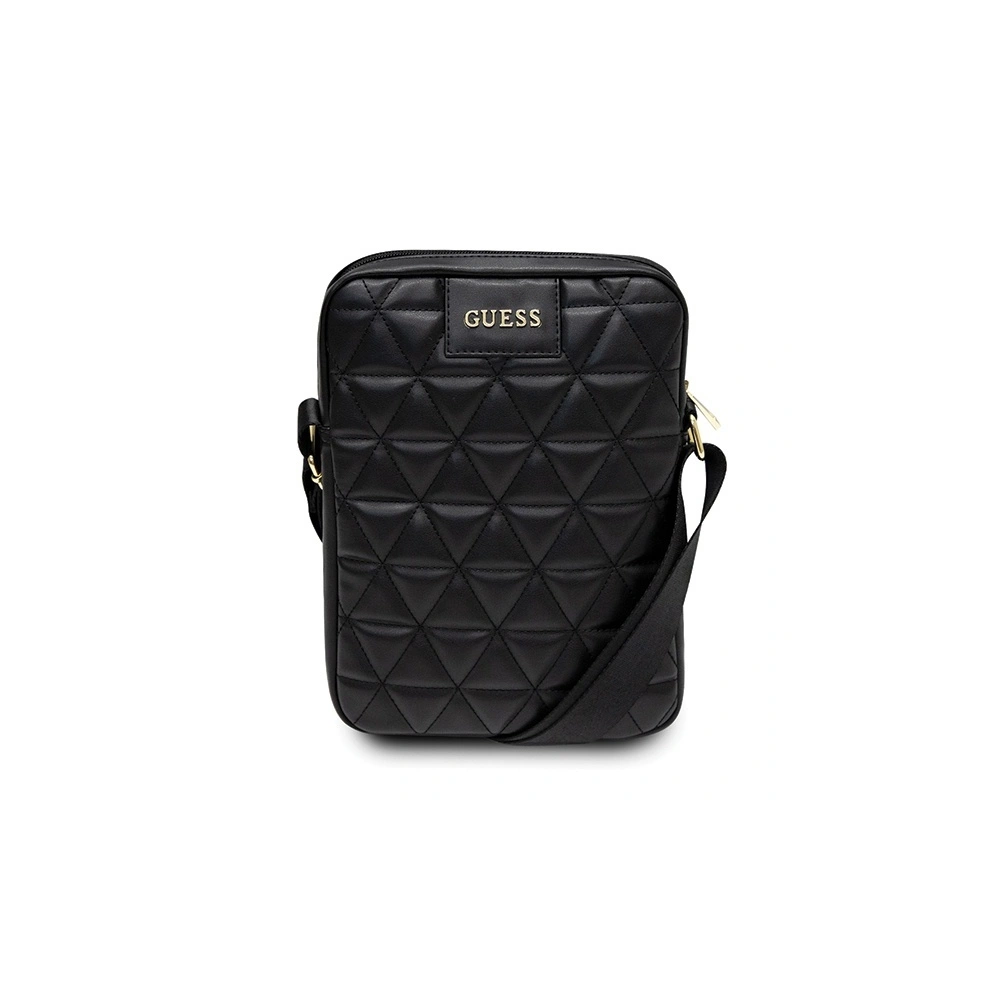 Torba Guess GUTB10QLBK 10" czarna/black Quilted Tablet Bag