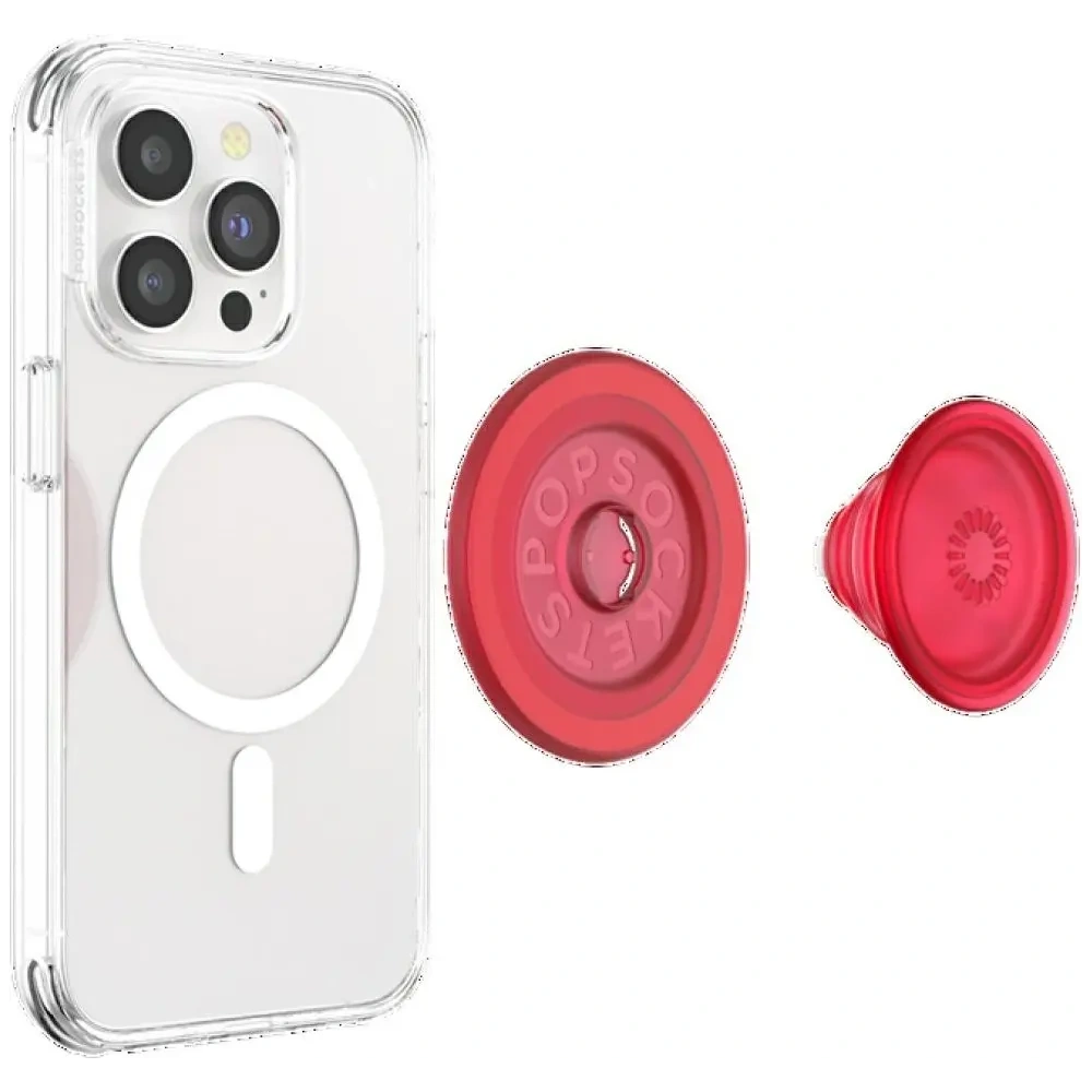 Uchwyt do telefonu POPSOCKETS Blanchette Red MagSafe czerwony