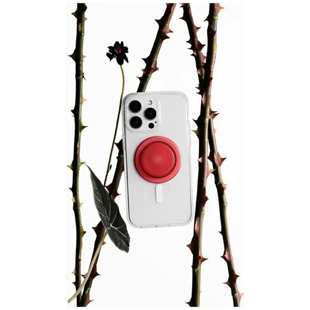 Uchwyt do telefonu POPSOCKETS Blanchette Red MagSafe czerwony