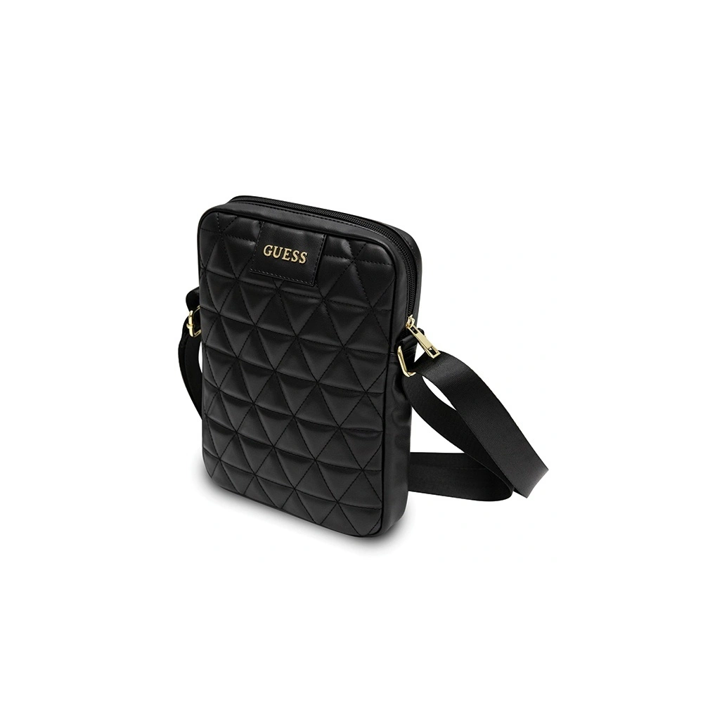 Torba Guess GUTB10QLBK 10" czarna/black Quilted Tablet Bag