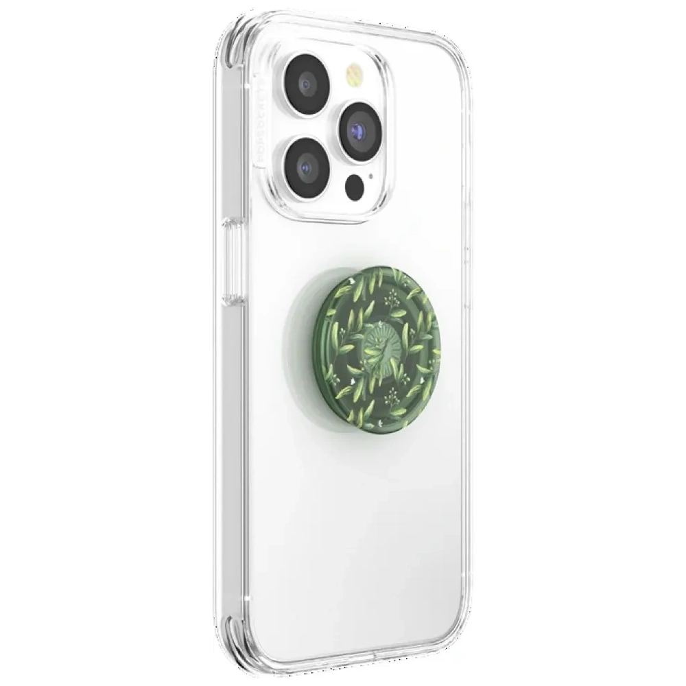 Uchwyt do telefonu POPSOCKETS PlantCore Grip Olive zielony