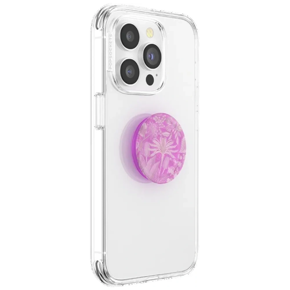 Uchwyt do telefonu POPSOCKETS PlantCore Grip Tan Lines różowy