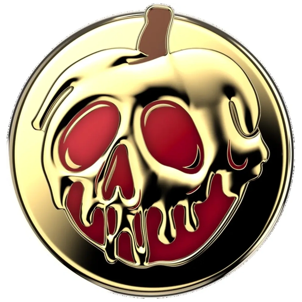 Uchwyt do telefonu POPSOCKETS Round Disney Enamel Poison Apple MagSafe złoty