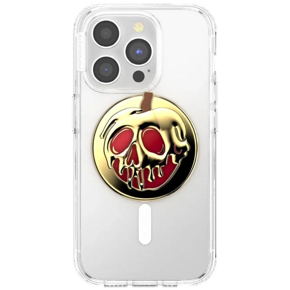 Uchwyt do telefonu POPSOCKETS Round Disney Enamel Poison Apple MagSafe złoty