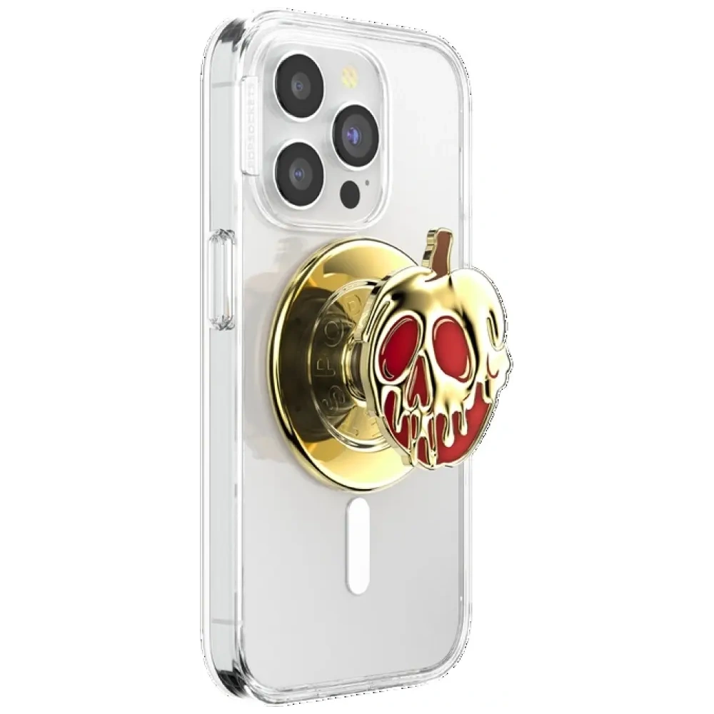 Uchwyt do telefonu POPSOCKETS Round Disney Enamel Poison Apple MagSafe złoty