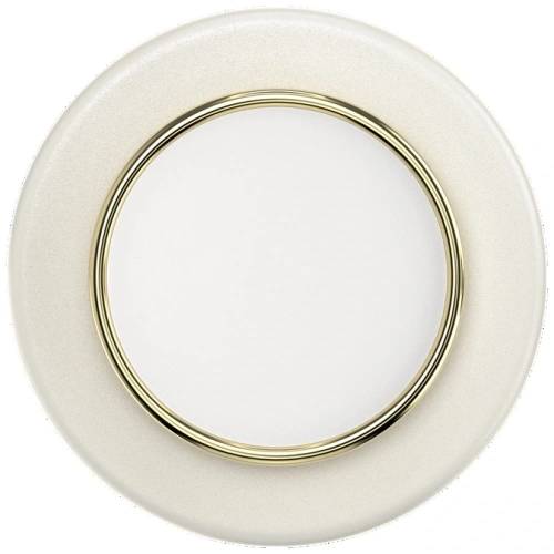 Uchwyt do telefonu POPSOCKETS Round Luxe Coconut Creme Enamel MagSafe beżowy