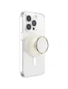 Uchwyt do telefonu POPSOCKETS Round Luxe Coconut Creme Enamel MagSafe beżowy