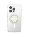 Uchwyt do telefonu POPSOCKETS Round Luxe Coconut Creme Enamel MagSafe beżowy
