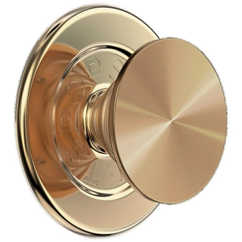 Uchwyt do telefonu POPSOCKETS Round Radial Gold Aluminum MagSafe złoty