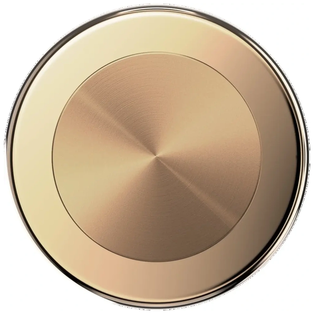Uchwyt do telefonu POPSOCKETS Round Radial Gold Aluminum MagSafe złoty