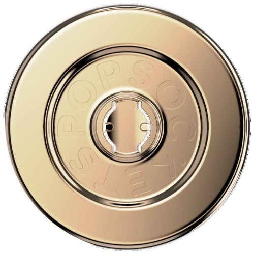 Uchwyt do telefonu POPSOCKETS Round Radial Gold Aluminum MagSafe złoty