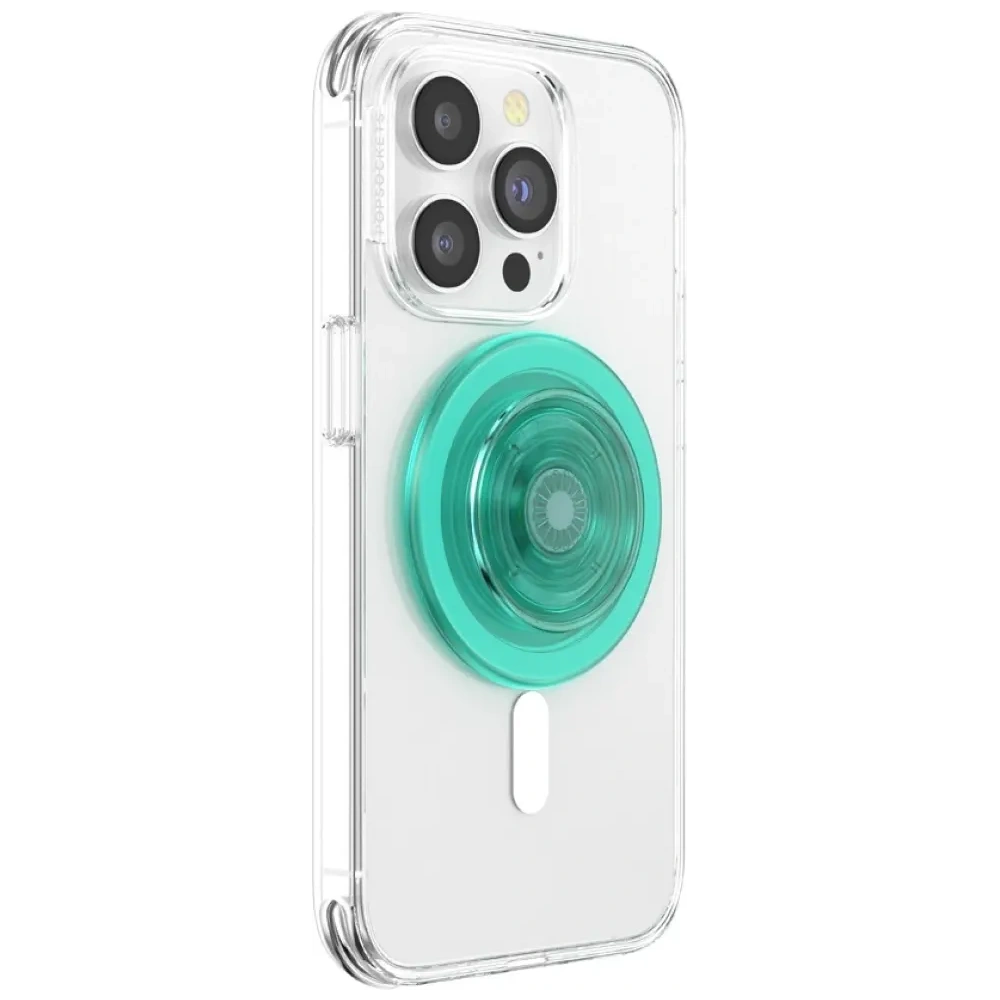 Uchwyt do telefonu POPSOCKETS Translucent MagSafe miętowy