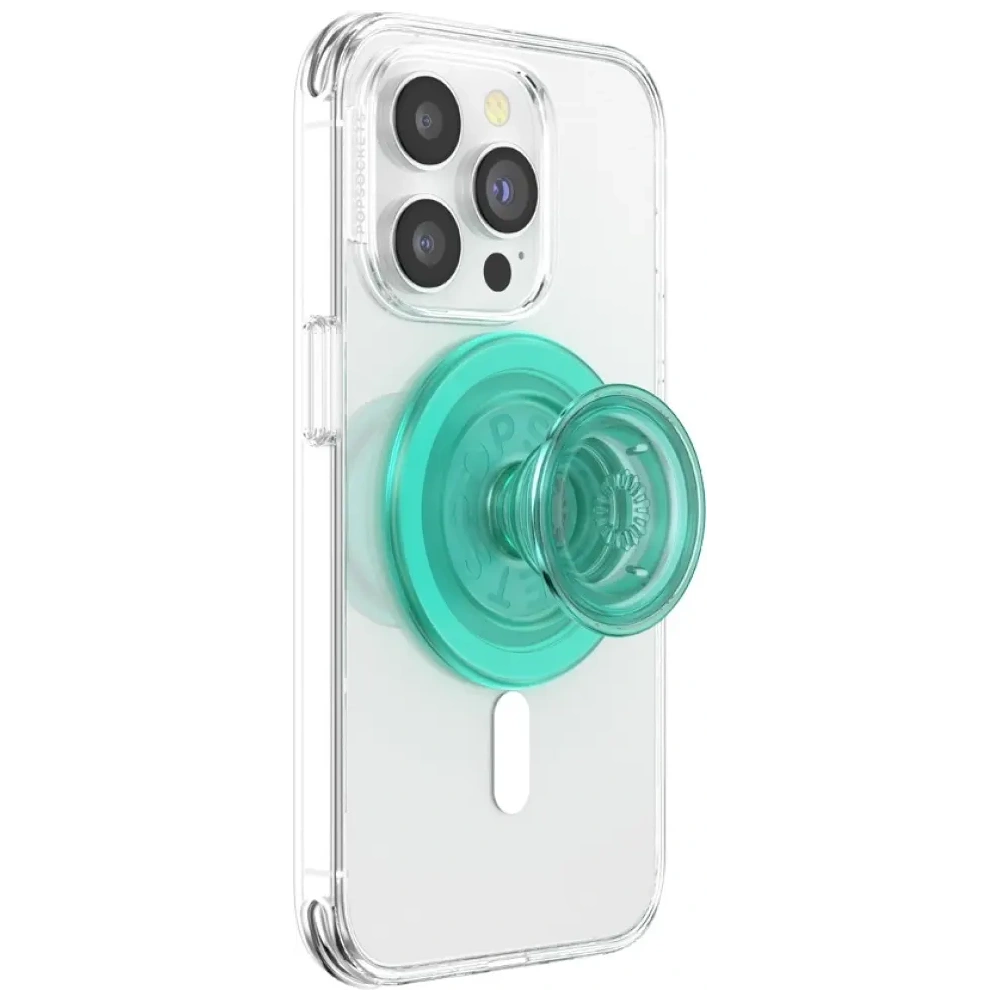 Uchwyt do telefonu POPSOCKETS Translucent MagSafe miętowy