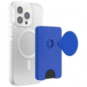 Uchwyt i podstawka do telefonu z portfelem POPSOCKETS PopWallet+ PopGrip PW+ MS MagSafe kobalt