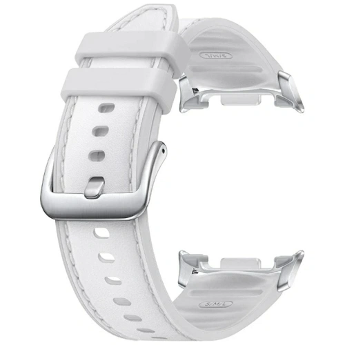 Pasek Samsung Hybrid do Galaxy Watch8 Classic (S/M/L) biały