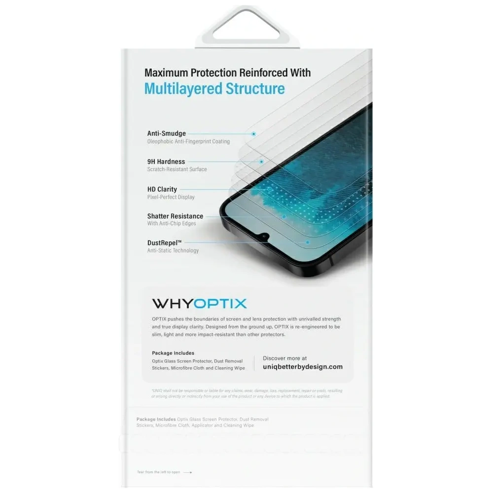 Szkło hartowane UNIQ Optix Clear do Samsung Galaxy Z Flip7