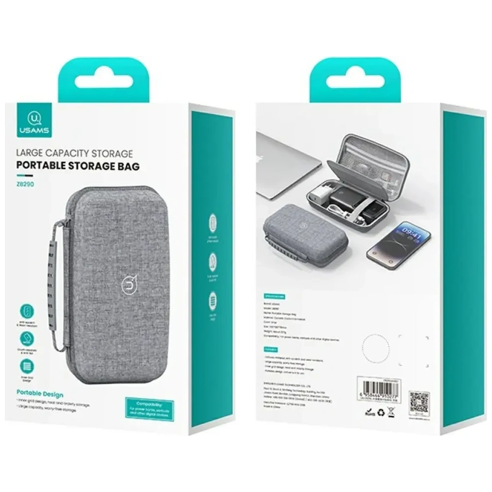 Torba do akcesoriów USAMS US-ZB290 szary