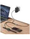 Kabel USAMS Huan Series SJ754 3w1 72W USB-C / USB-C 60W, USB-C 12W + ładowarka do zegarka 2.5W tarnish