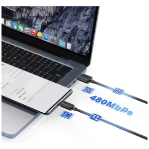 Kabel USAMS KY Series US-SJ693 3A USB-A / USB-C 2m biały