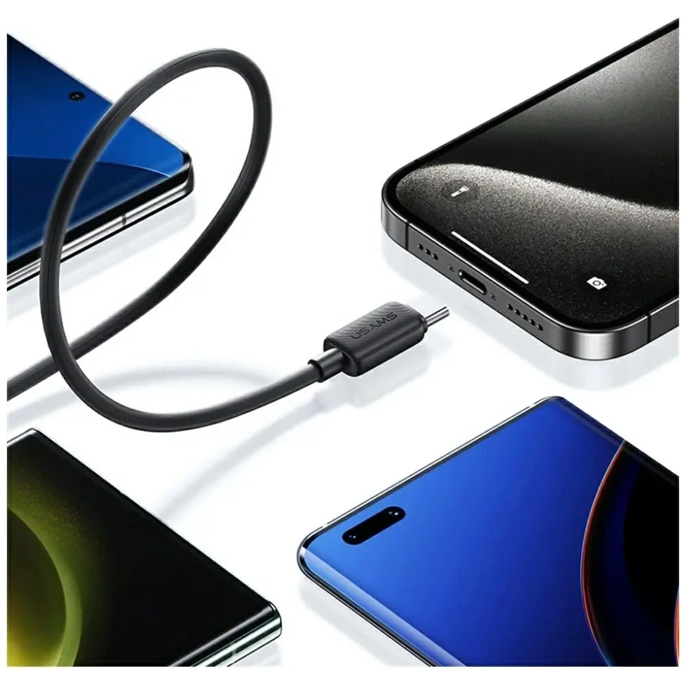 Kabel USAMS KY Series US-SJ696 60W USB-C / USB-C 2m biały