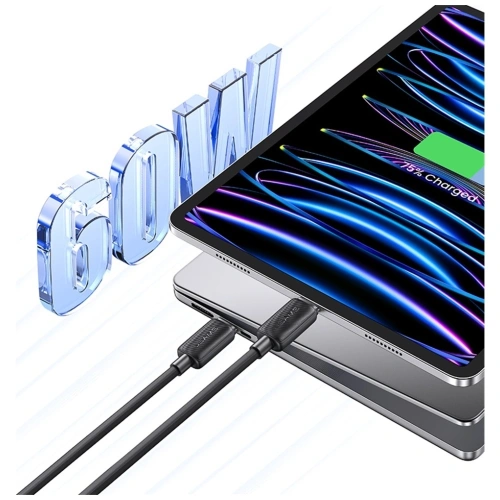 Kabel USAMS KY Series US-SJ696 60W USB-C / USB-C 2m biały