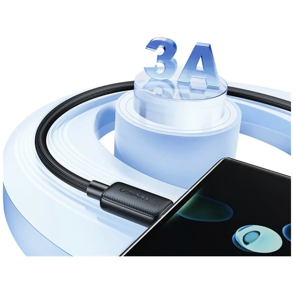 Kabel USAMS KY Series US-SJ698 3A USB-A / USB-C 3m biały