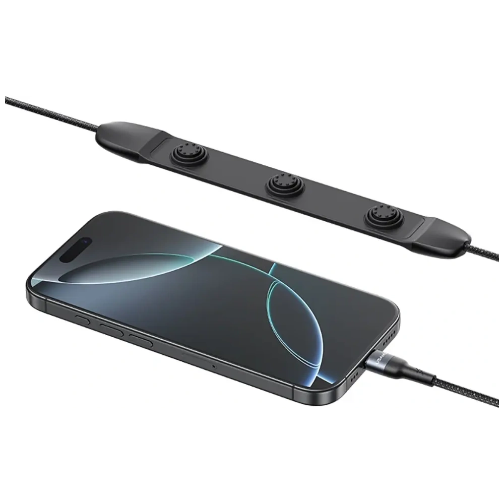 Kabel USAMS SJ759 U89 100W Fast Charging z masażerem czarny