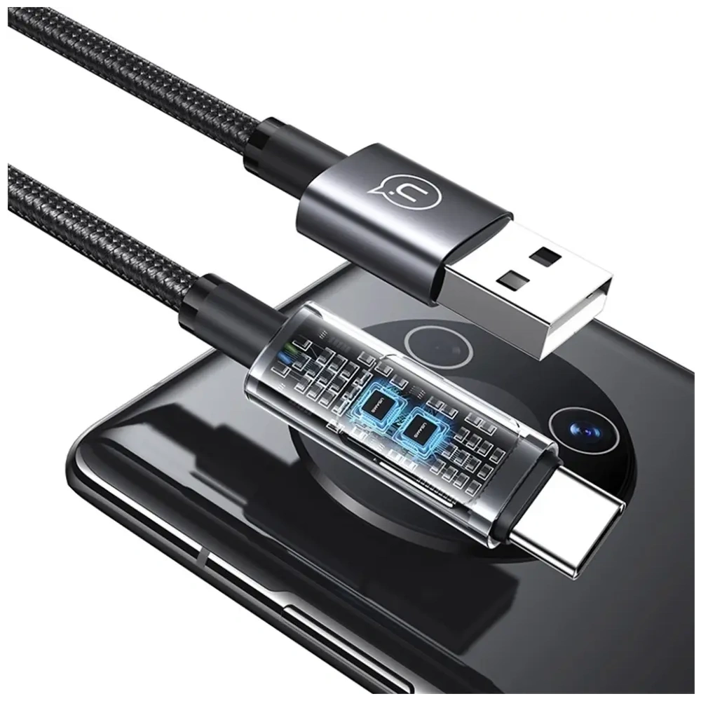 Kabel USAMS Sufeng Series US-SJ673 66W 6A Fast Charging USB-C do USB-A 1.2m tarnish