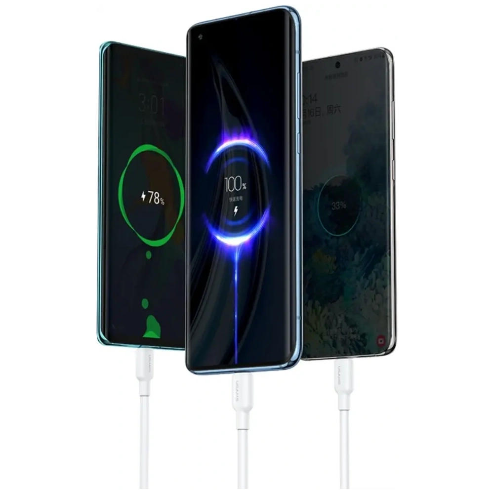 Kabel USAMS US-SJ603 U84 3A USB-C / USB-A 3m biały