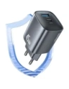 Ładowarka sieciowa USAMS CC290 T66 45W GaN USB-A, USB-C tarnish