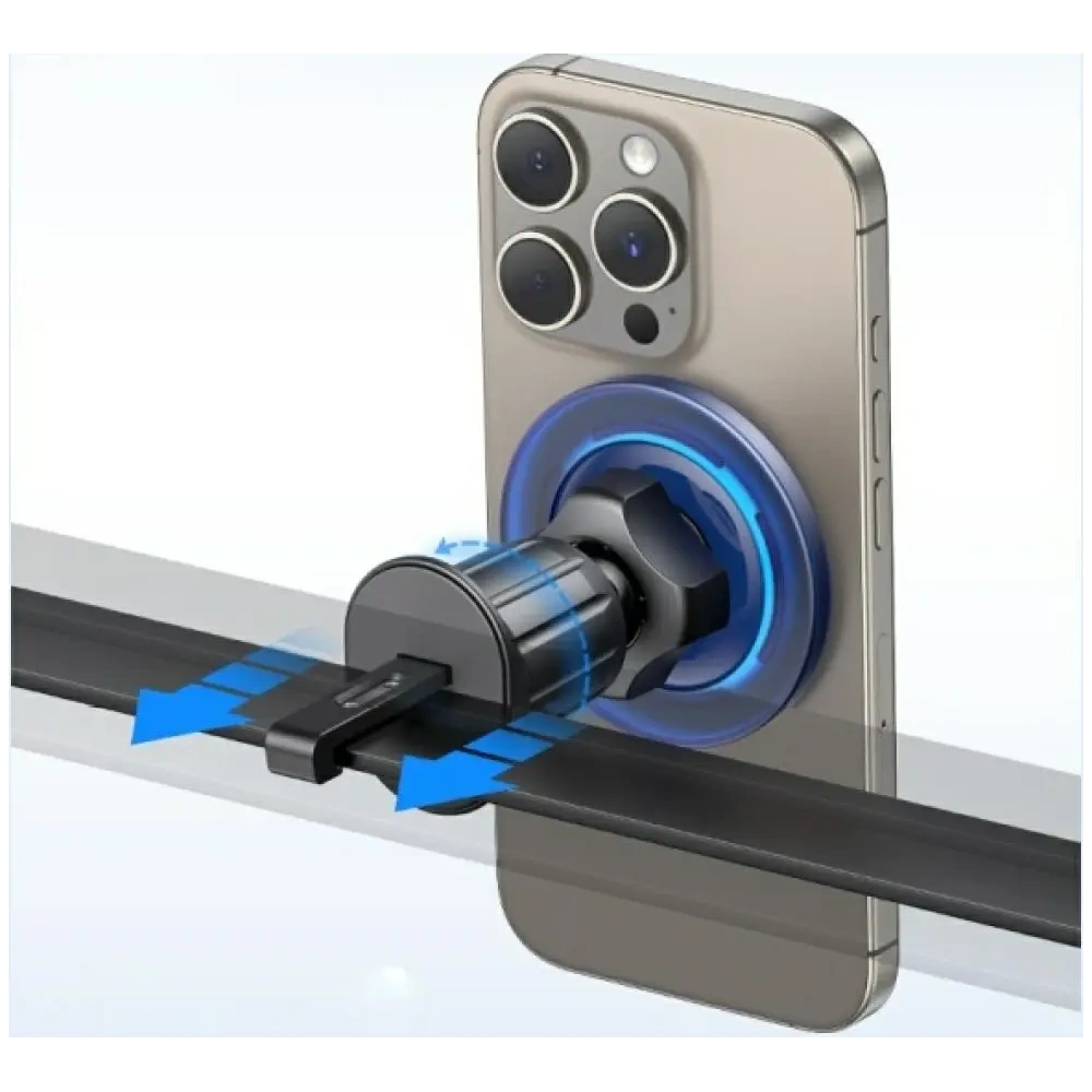 Uchwyt samochodowy do kratki USAMS ZJ081 MagSafe niebieski