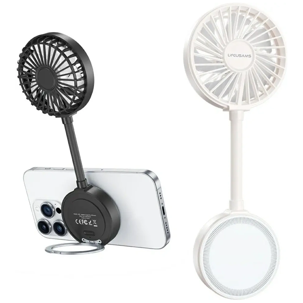 Wiatrak ręczny USAMS LiFE LU02 czarny