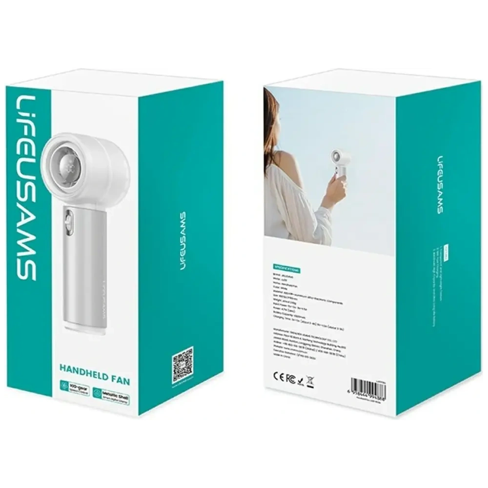 Wiatrak ręczny USAMS LiFE LU03 biały