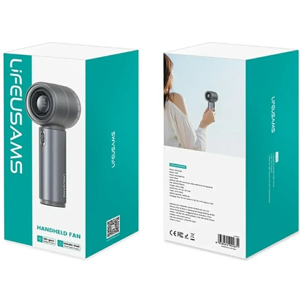 Wiatrak ręczny USAMS LiFE LU03 czarny