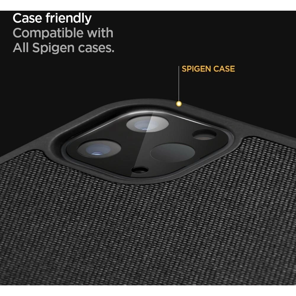 Szkło hartowane Spigen Glass FC Camera Apple iPad Pro 11 2020 (2. generacji) /12.9 2020 (4. generacji) Black [2 PACK]