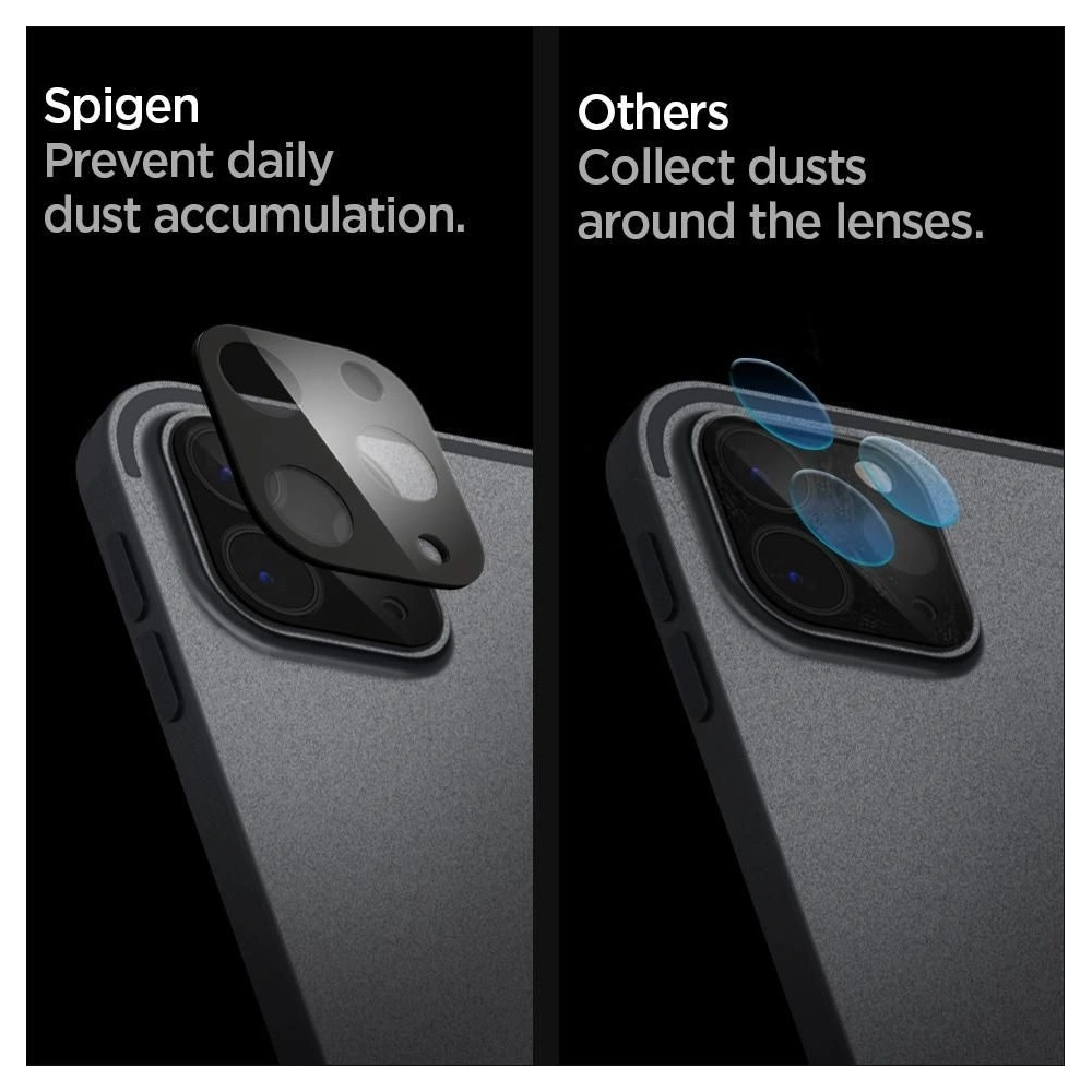 Szkło hartowane Spigen Glass FC Camera Apple iPad Pro 11 2020 (2. generacji) /12.9 2020 (4. generacji) Black [2 PACK]