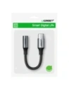 Adapter audio UGREEN AV161 USB-C (męski) / mini jack 3,5 mm (żeński) 10cm szary