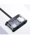 Adapter UGREEN CM193 50596 audio dwuportowy USB-C (męski) - mini jack 3.5mm / USB-C (żeński) szary