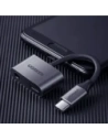 Adapter UGREEN CM193 50596 audio dwuportowy USB-C (męski) - mini jack 3.5mm / USB-C (żeński) szary