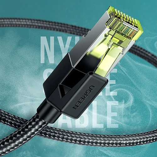 Kabel UGREEN NW150 30791 Ethernet RJ45 Cat 7 10Gbps 10m czarny