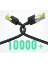 Kabel UGREEN NW150 30791 Ethernet RJ45 Cat 7 10Gbps 10m czarny