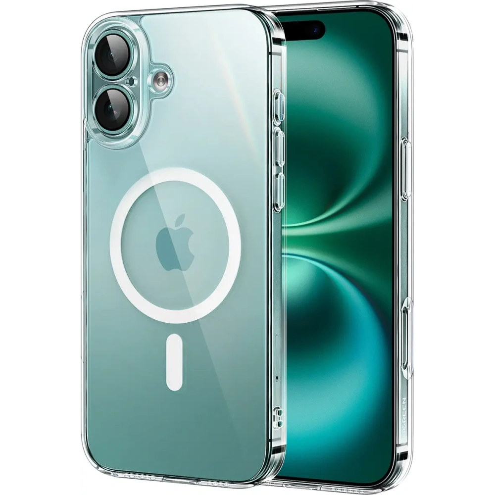 Etui UGREEN Classy Clear Magnetic do Apple iPhone 16 przezroczyste