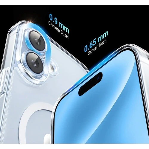 Etui UGREEN Classy Clear Magnetic do Apple iPhone 16 Plus przezroczyste