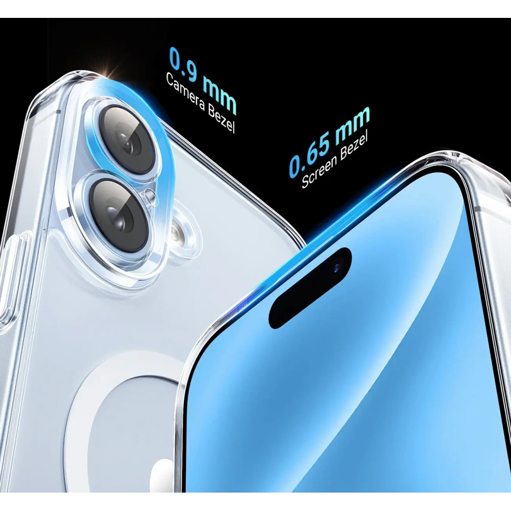 Etui UGREEN Classy Clear Magnetic do Apple iPhone 16 Plus przezroczyste
